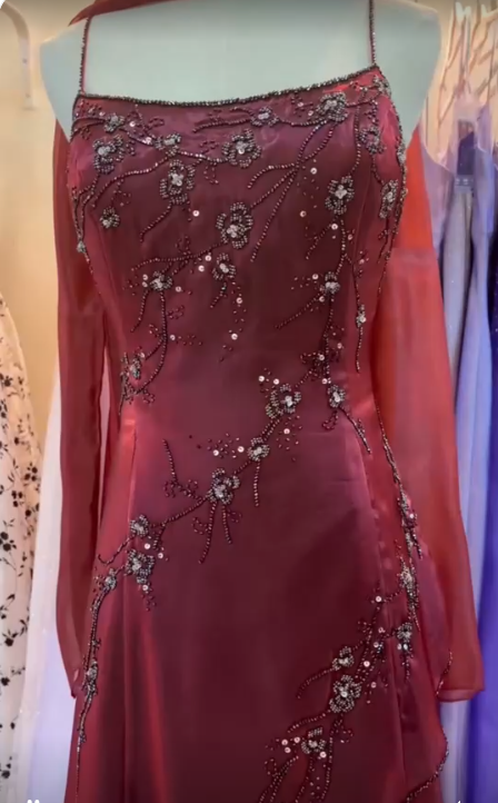 Burgundy Prom Dresses Evening Dress Floor Length Party Gowns