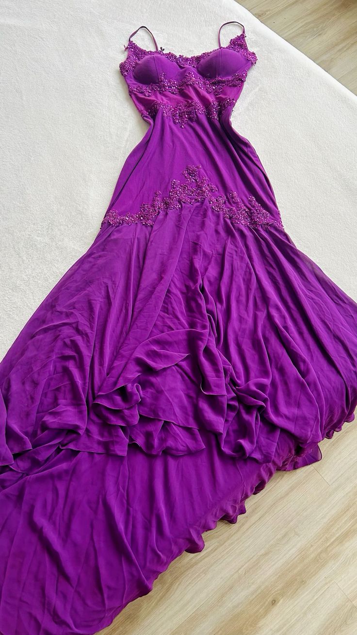 Cute Purple Party Prom Dresses Long Formal Dress