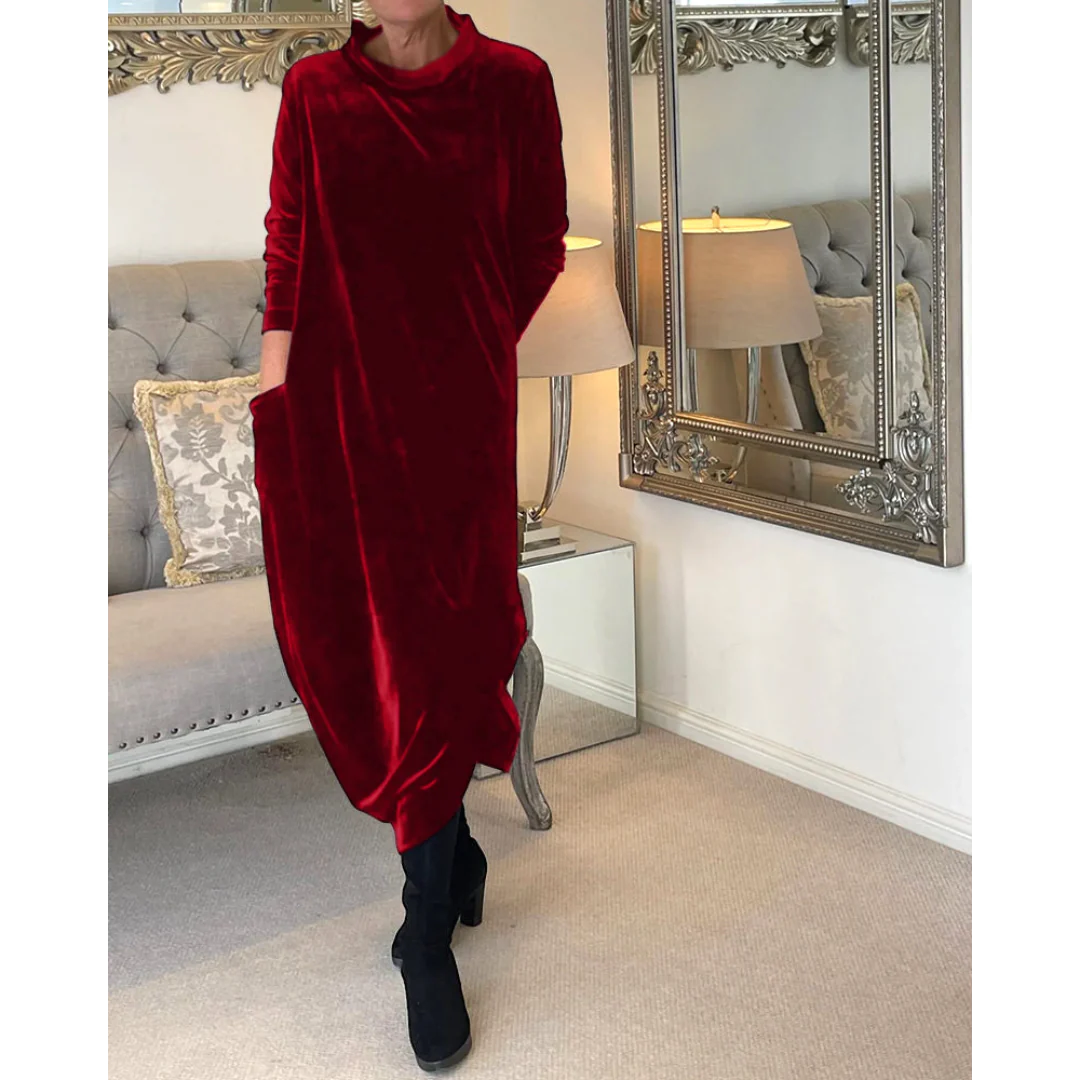 Galatea Chic Dress with Pockets Evening Wear Edit
