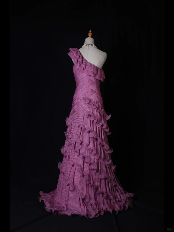 One Shoulder Formal Dress Mermaid Chiffon Evening Gowns Stunning Prom Dresses