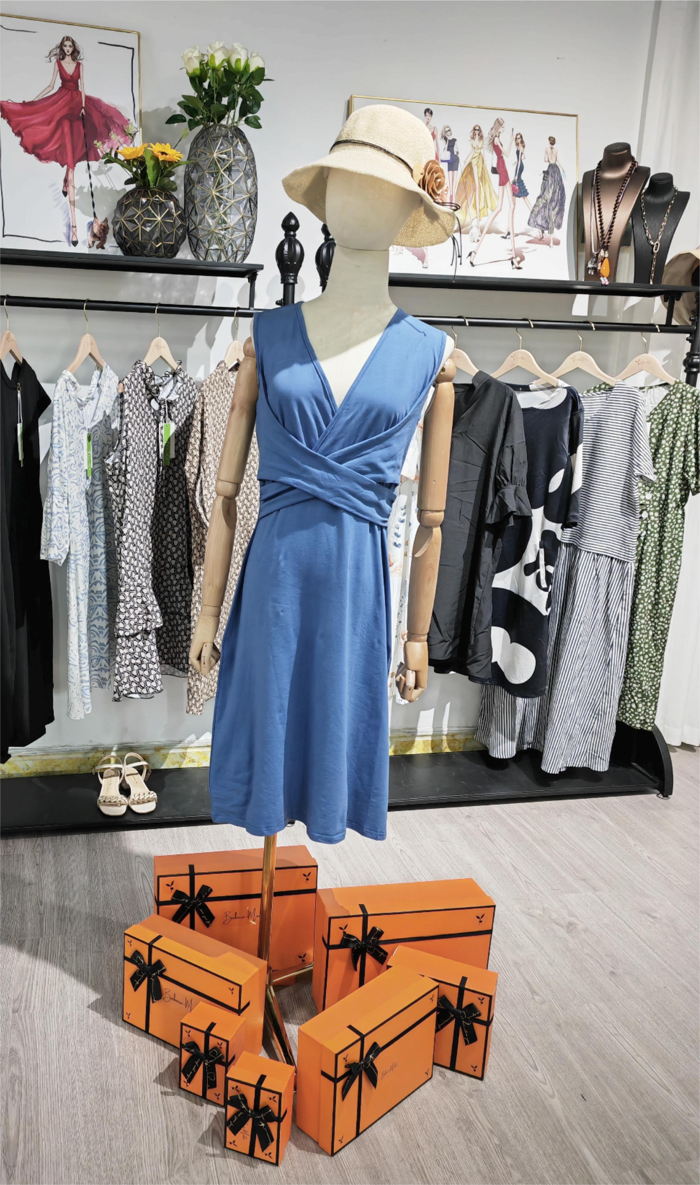 Sleeveless Deep V-Neck Wrap Pleated Waist A-Line Cocktail Midi Dress