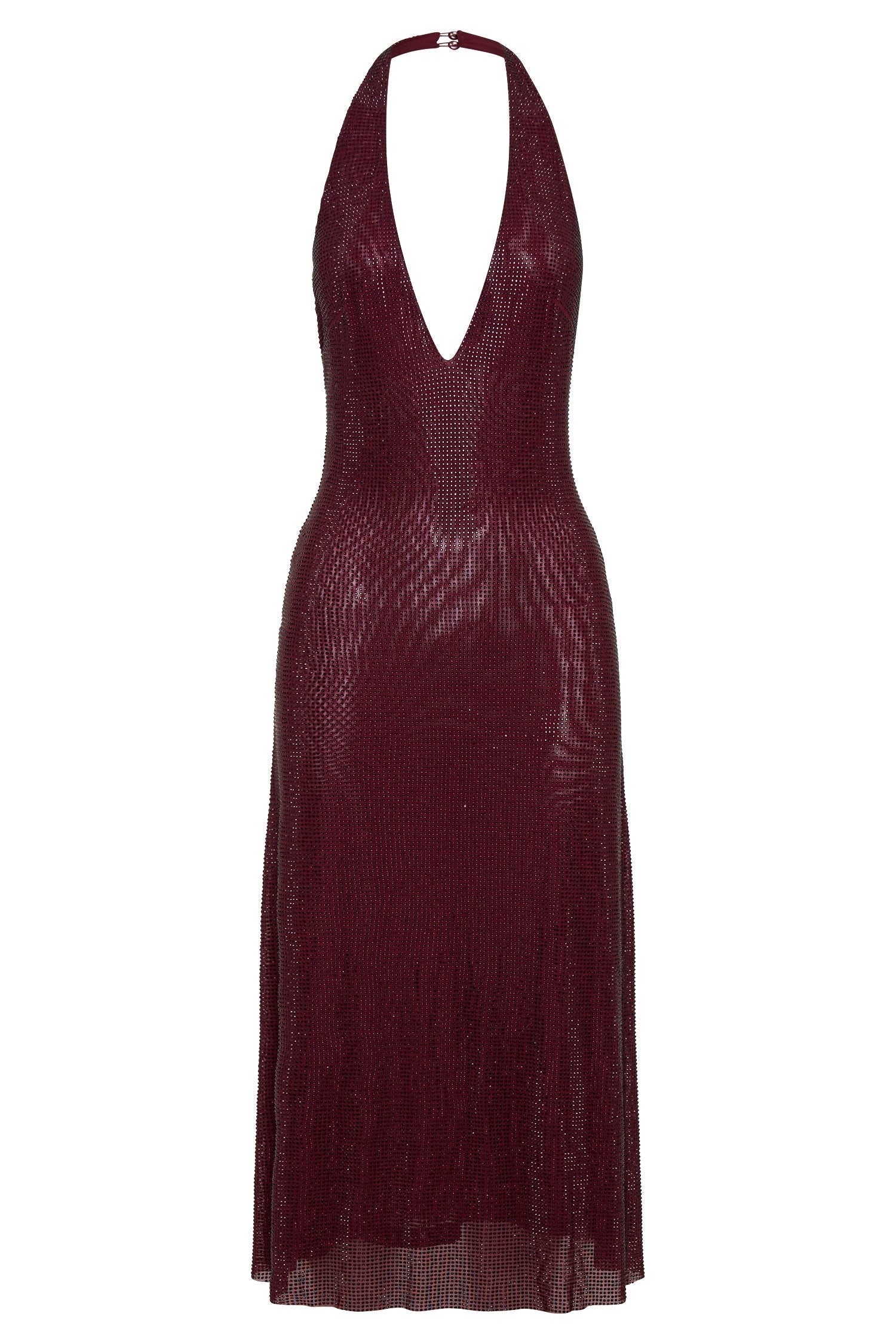 Diamond Beverly Halter Neck Midi Dress