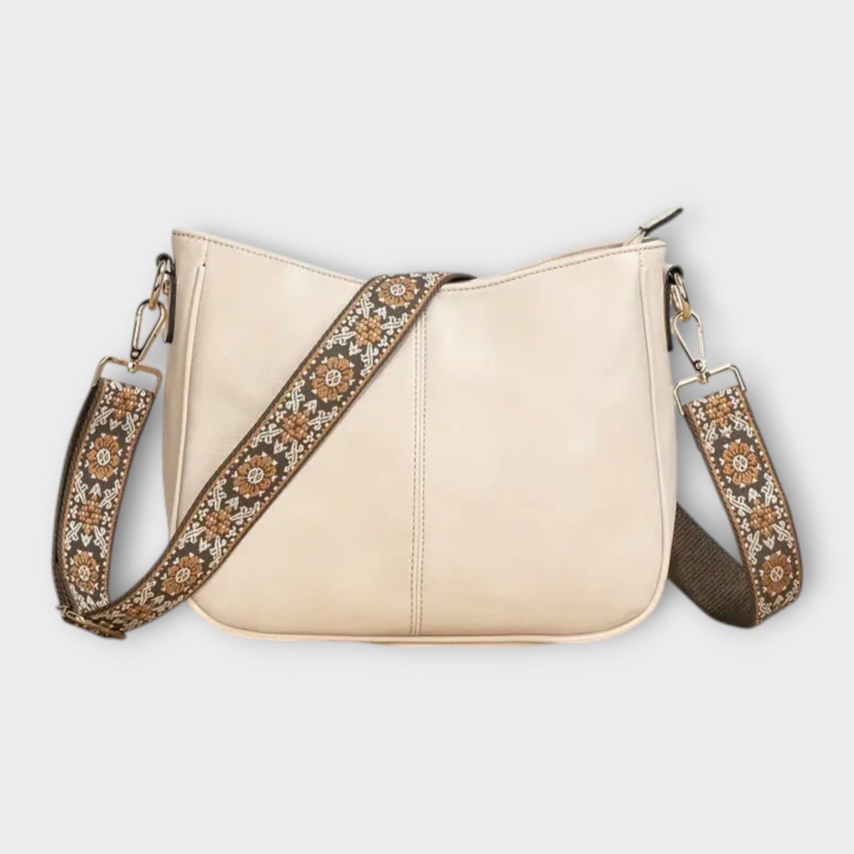 Embroidered Guitar Strap Crossbody Bag