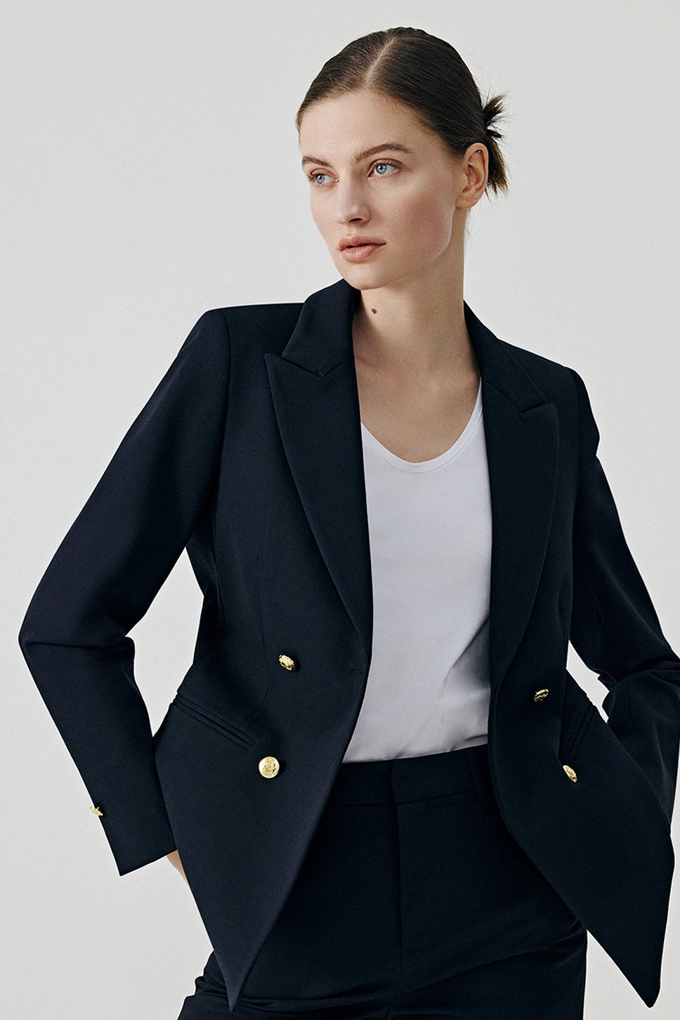 Elegant Black Office Career Chic Blazer