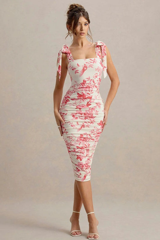Bodycon Floral Dress