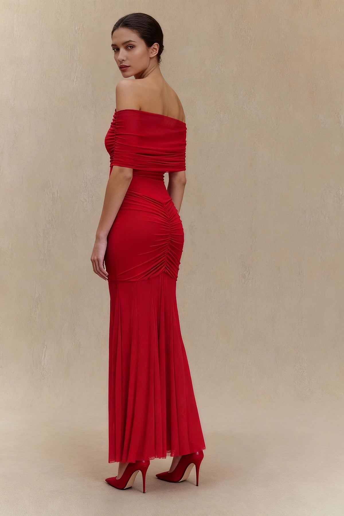 Mesh Panel Strapless Bodycon Party Dress - View 4