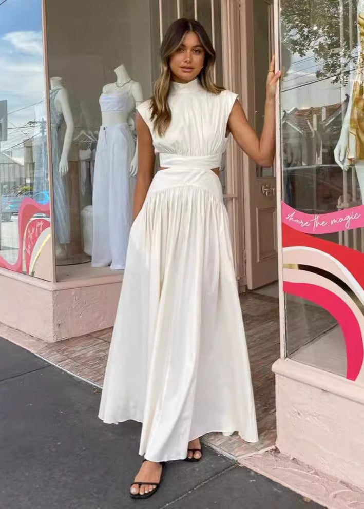 Isla Cut-Out Maxi Set Sleeveless High-Neck Two-Piece