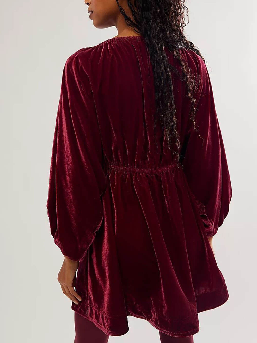 Portia Velvet Mini Dress - View 4