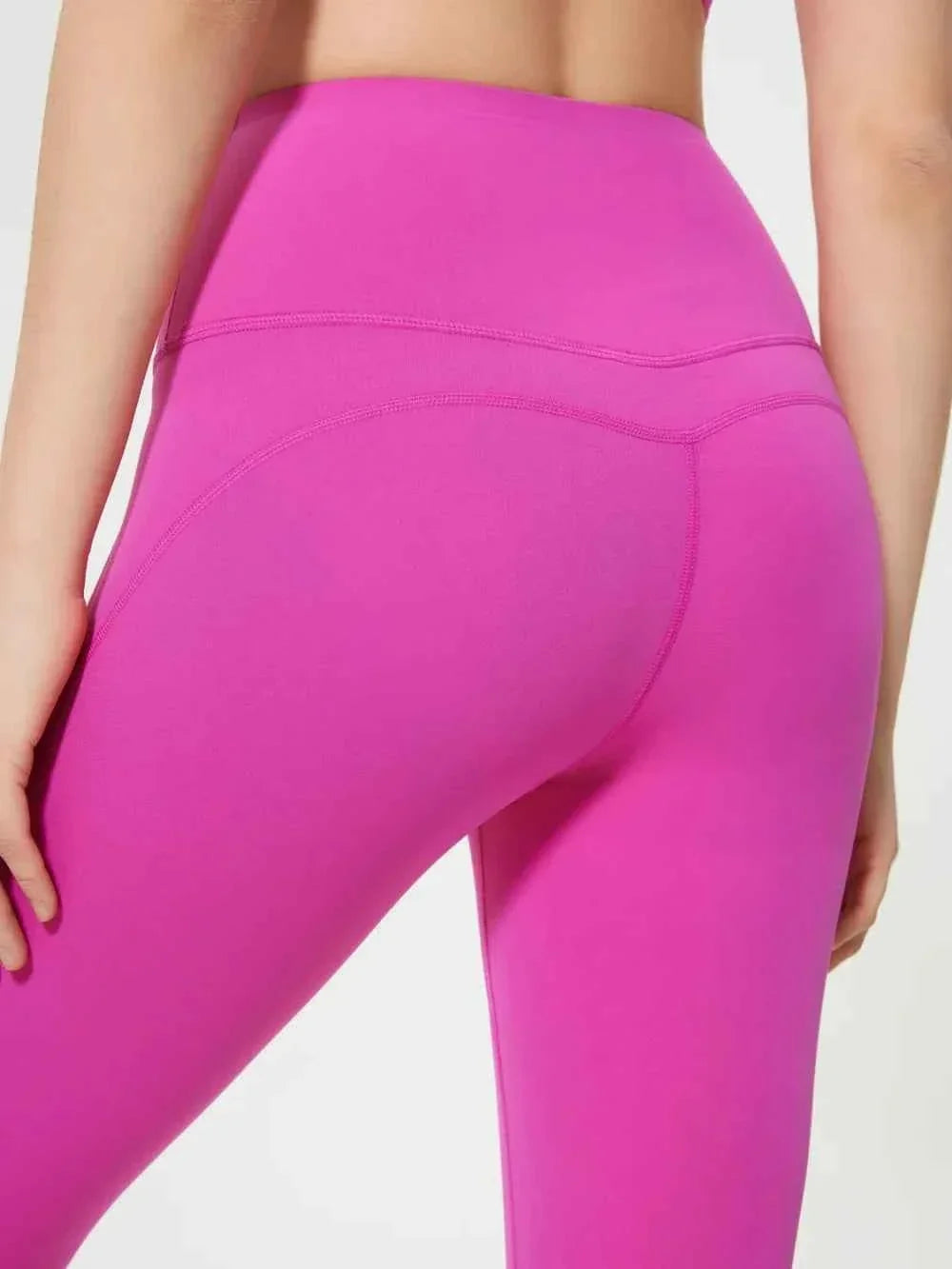 High Waist Wide Waistband Ankle Length Active Leggings 22