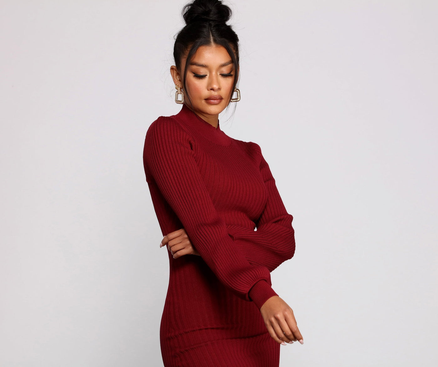 Ribbed Mini Dress