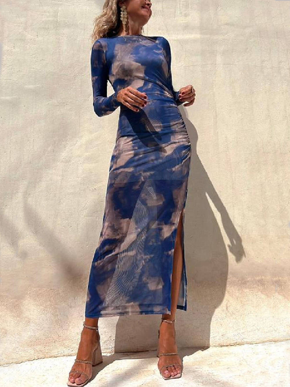 Sequin Strapless Ruched Waist Slip Mini Dress