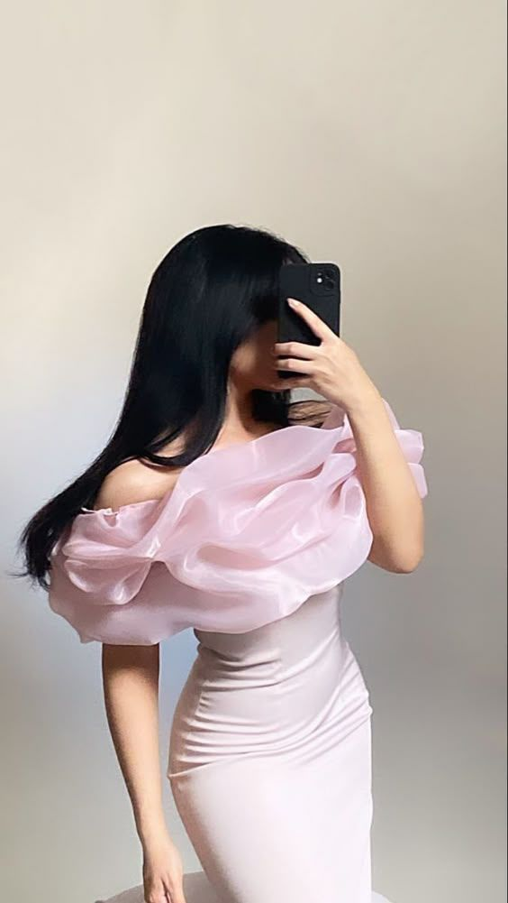 Classy Pink Off The Shoulder Sheath Evening Dress Sexy Party Dress cc1663