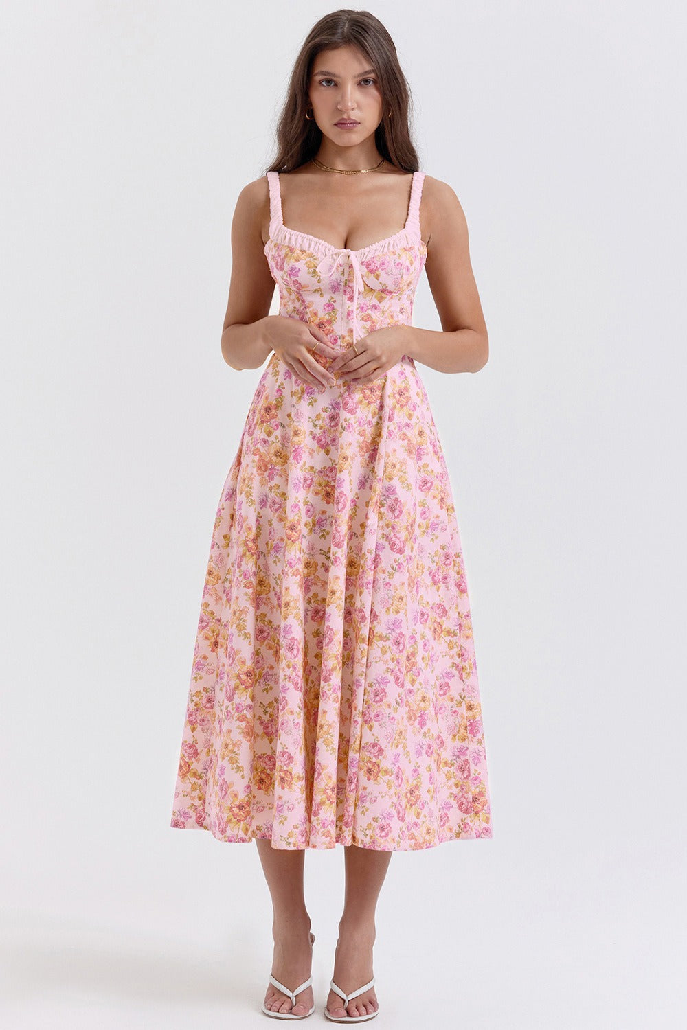 Patchwork Floral Dress