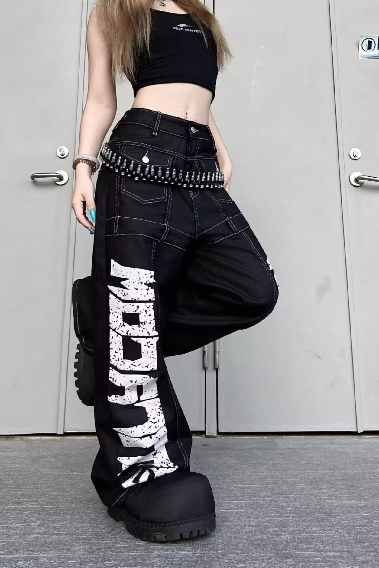 Patchwork Denim Jeans