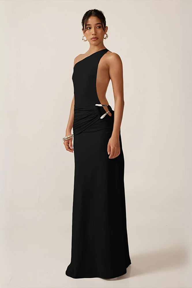 Weird Puss Glamorous Backless Maxi Dress