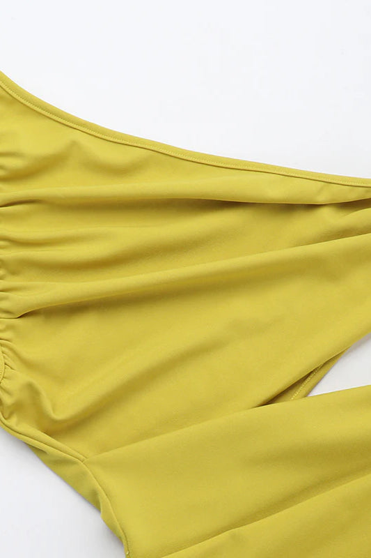 Elegant Asymmetrical Shoulder Party Dress