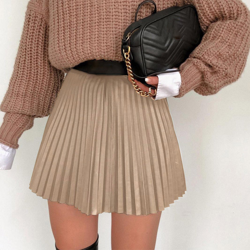 Amy Fashion Chic High Waisted Sexy Aline Mini Fashion Skirt