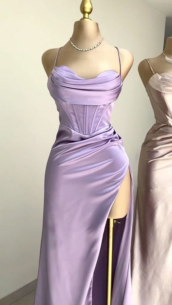 Trendy Lavender Sheath Prom Dress,Evening Dress cc957