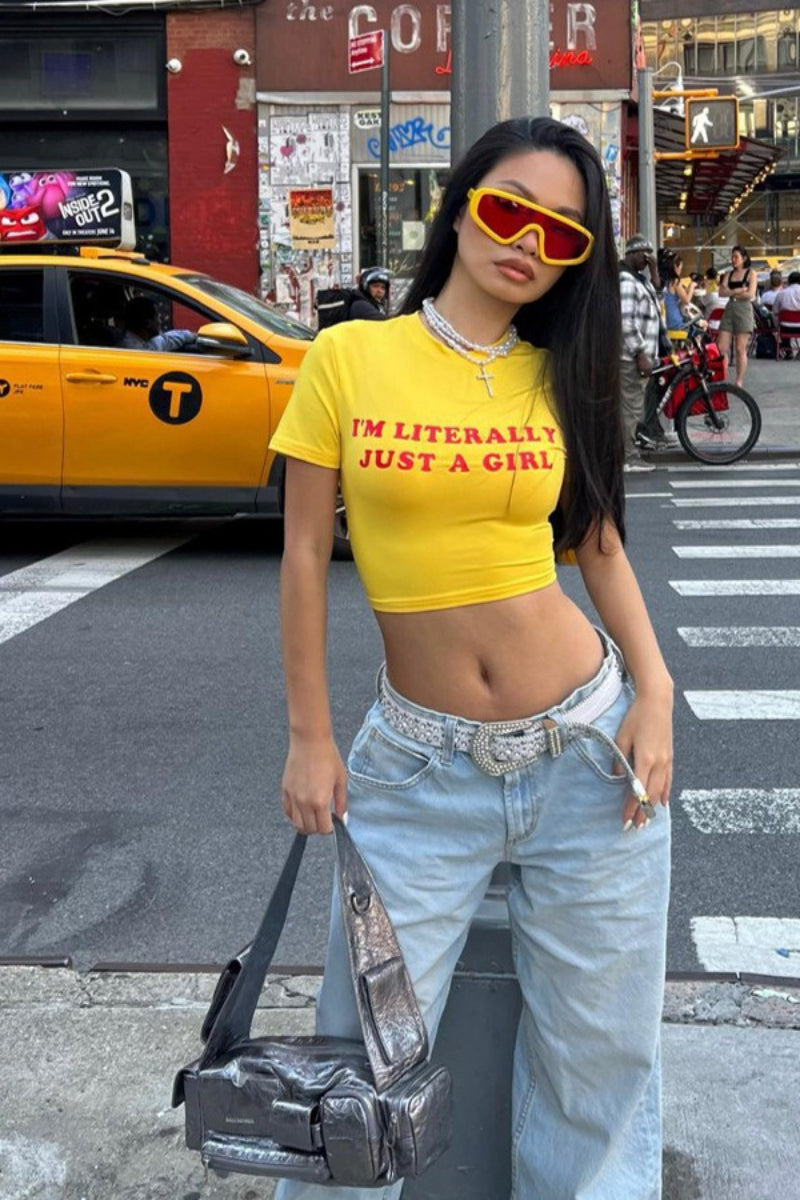 Vintage Racerback Crop Tee T-Shirt