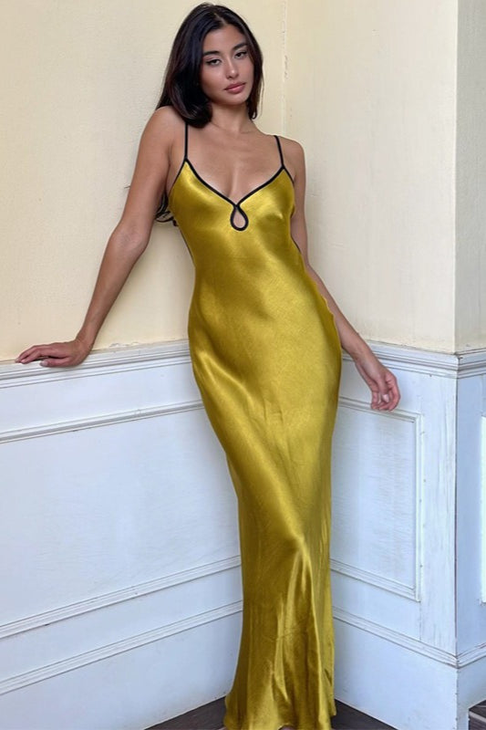 BackTie LowBack Slip Party Dress