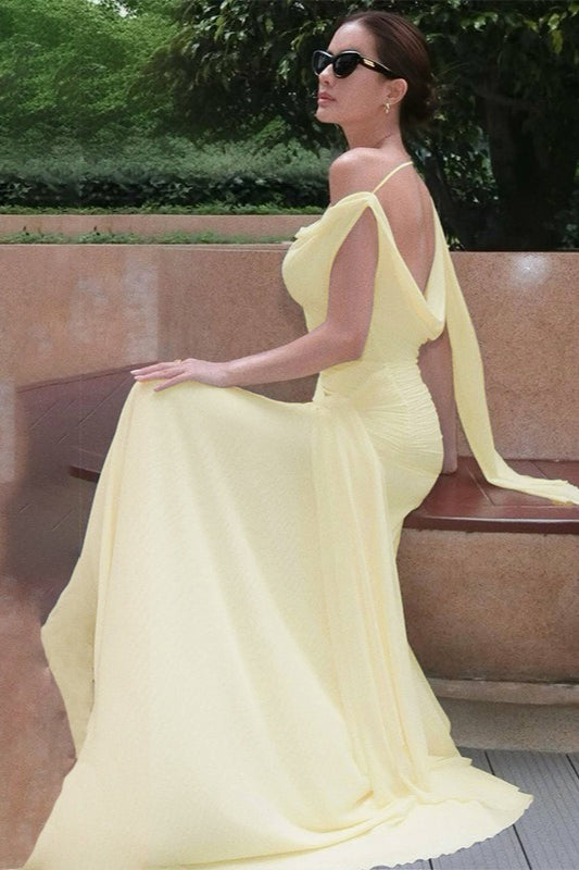 Sheer Mesh Back Tie-Waist Wrap Dress