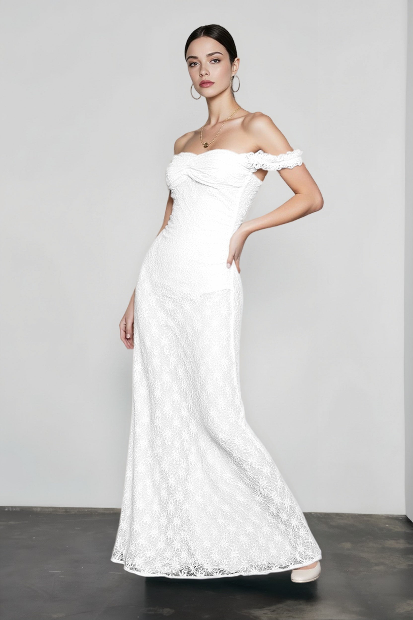 High-Waist Maxi Dress