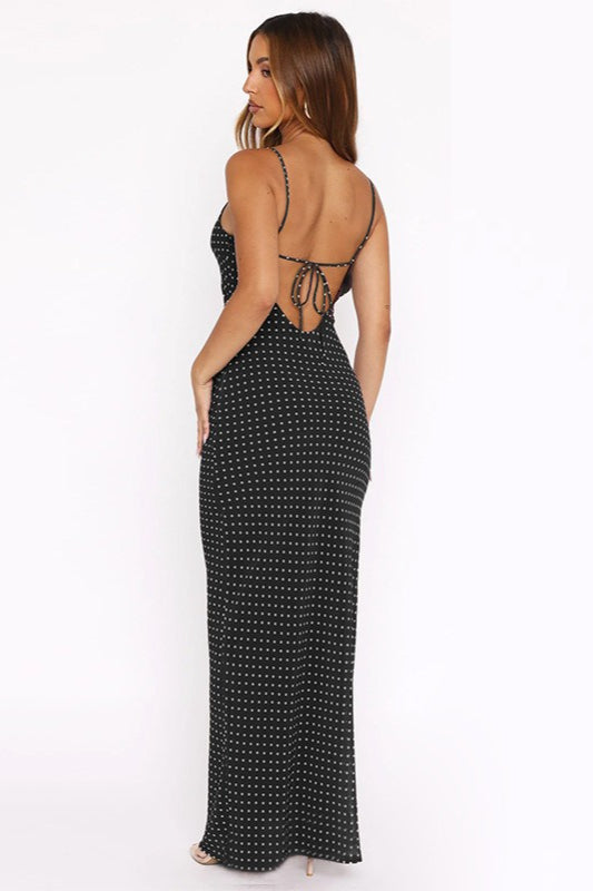 Polka Edition Dot Cami Bodycon Maxi Dress