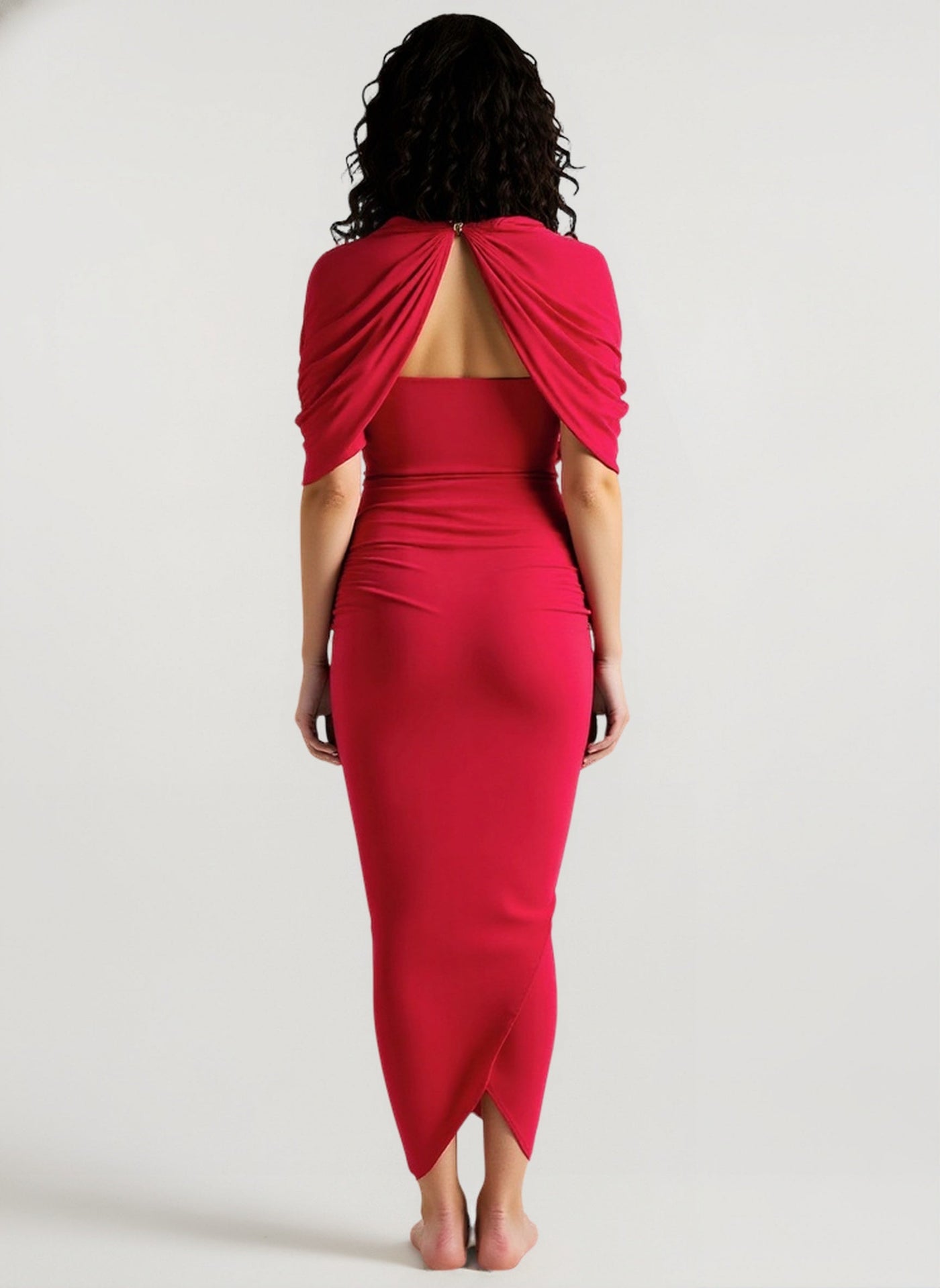Slim Ruched Backless Chic Formal Dress