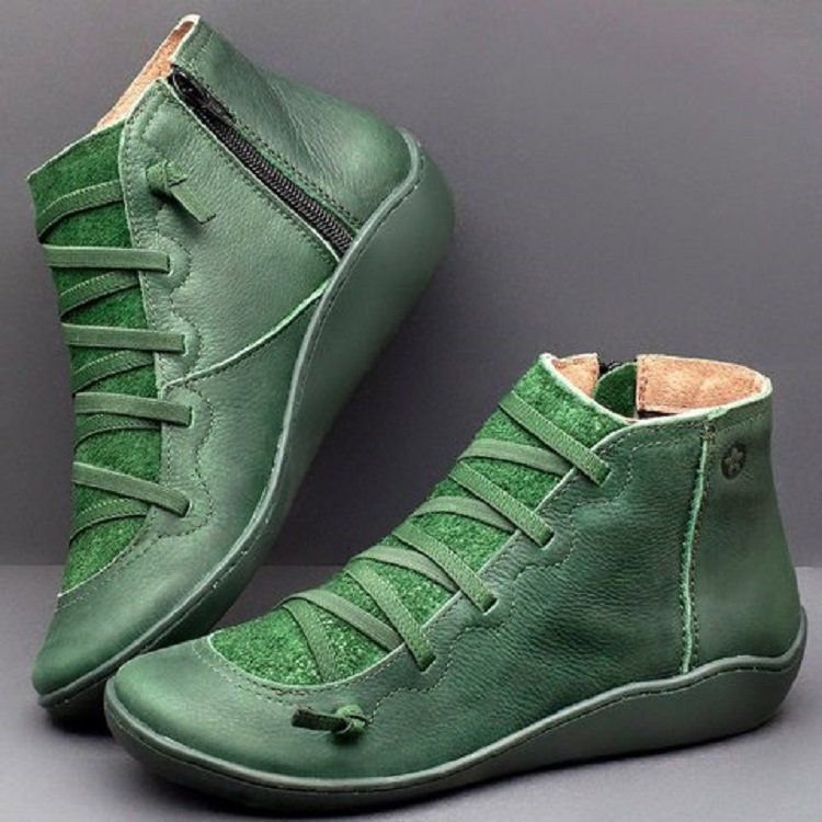 Premium Orthopedic Lace-Up Ankle Boots