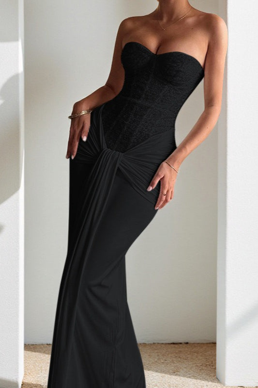 Defined Edition Waist Maxi Party Dress