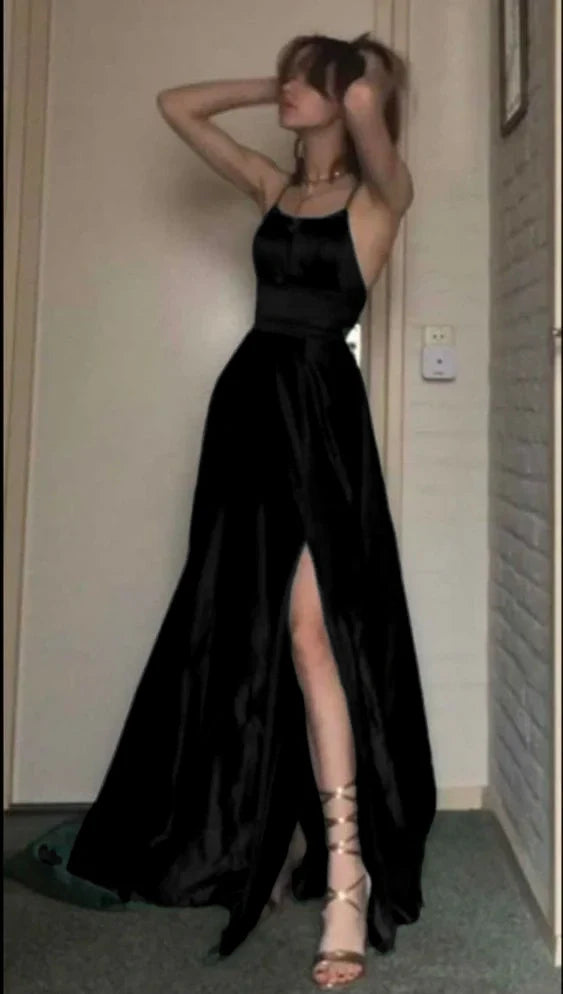 A line Dark Green Long Prom Dress, Evening Dress fg4296
