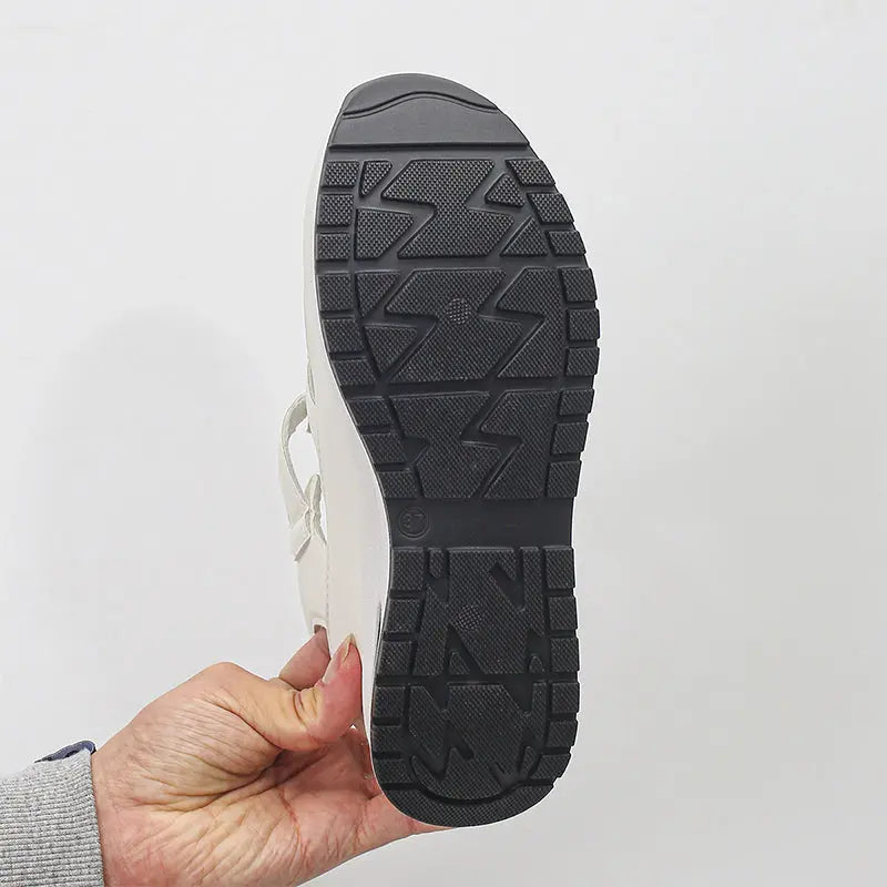 Cutout Closed Toe Platform Fisherman Sandals