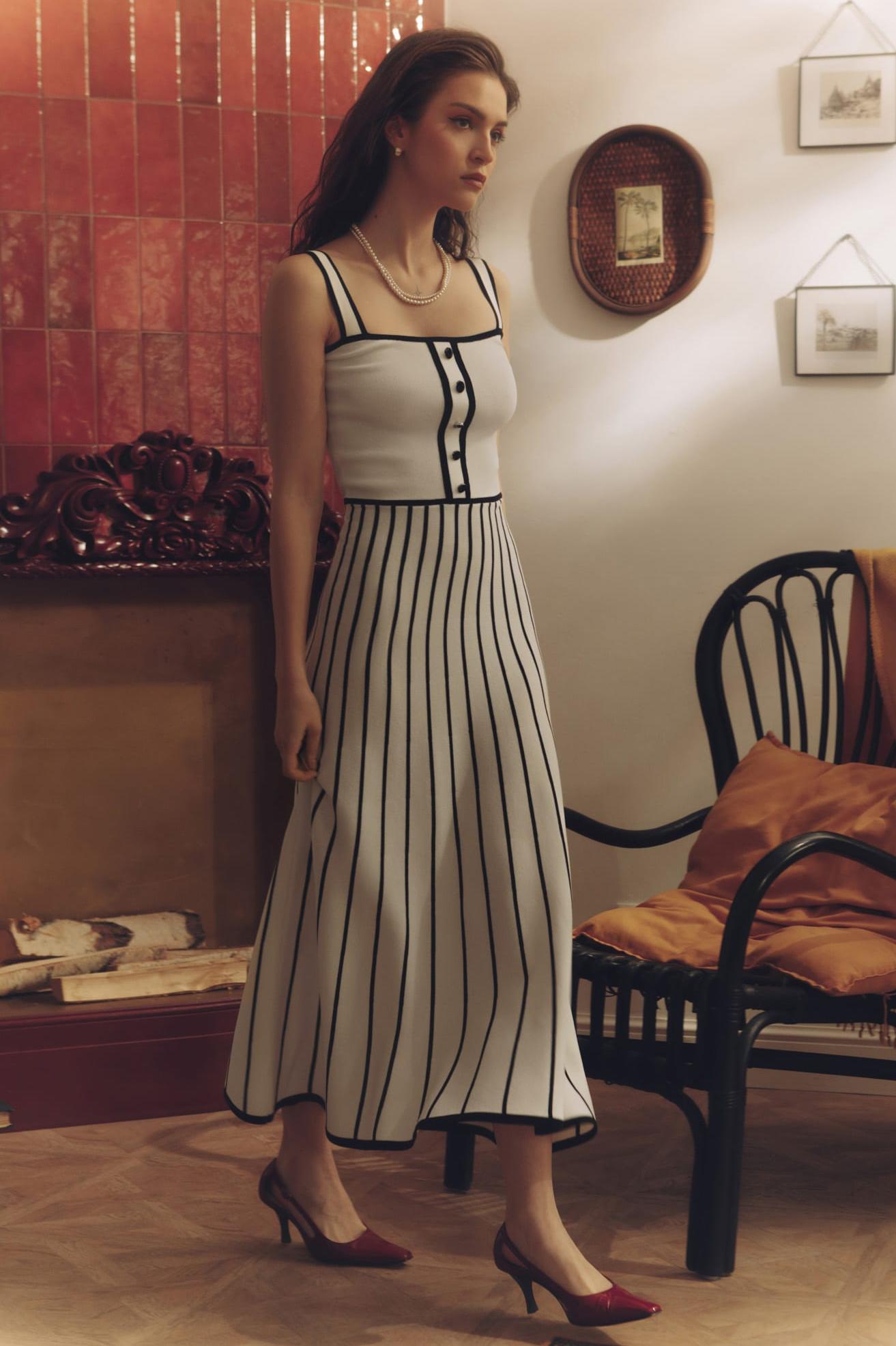 Effortless Frida When Knitting Midi Dress Premium Wardrobe Essential