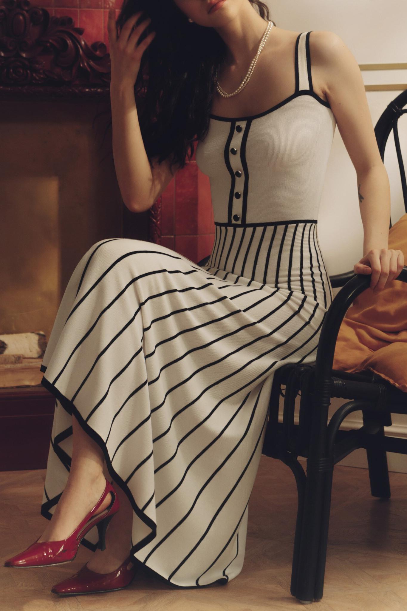 Effortless Frida When Knitting Midi Dress Premium Wardrobe Essential