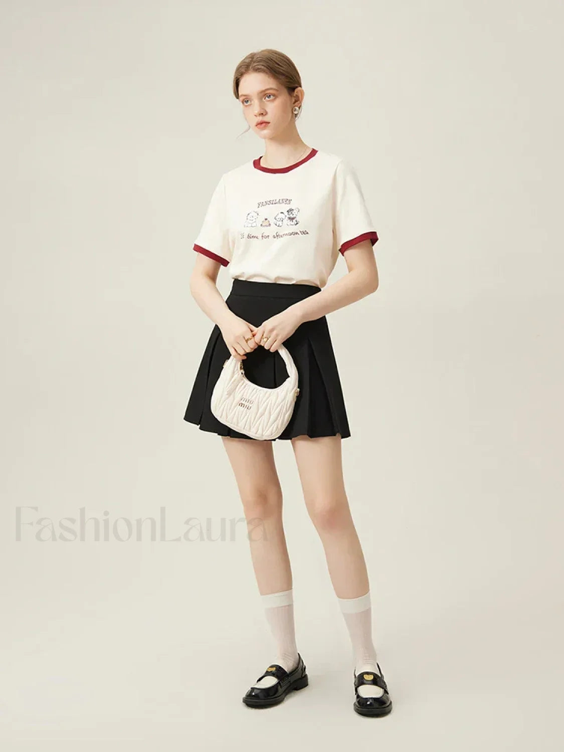 100% Cotton Inner Loose Spring T-Shirt