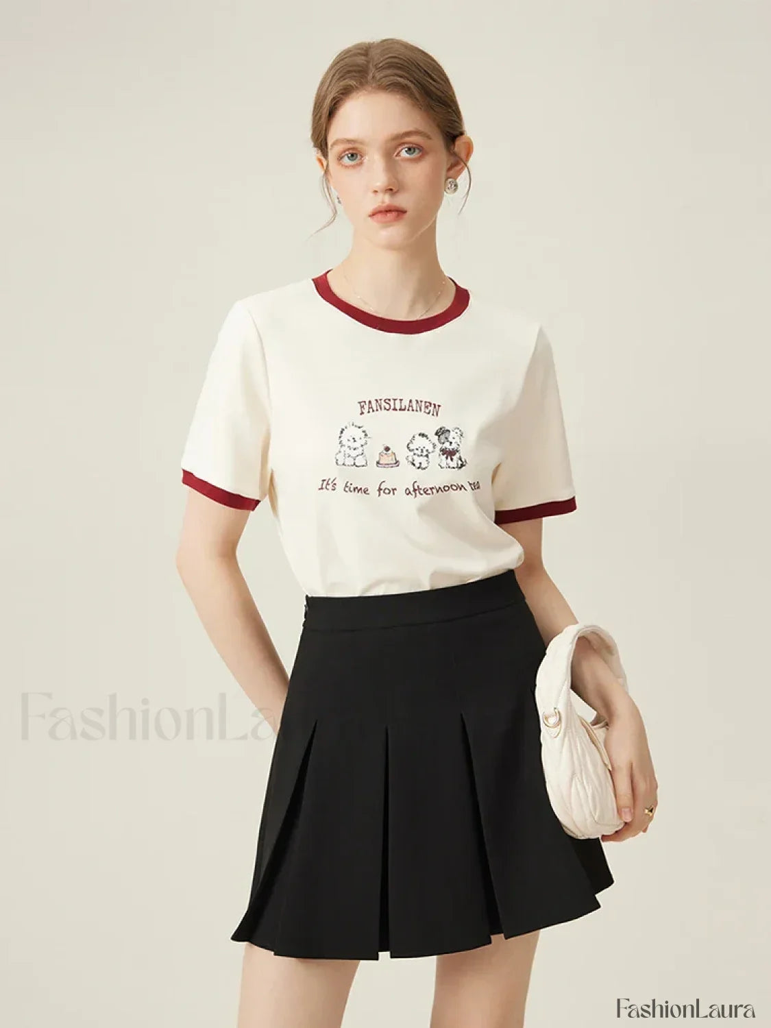 100% Cotton Inner Loose Spring T-Shirt