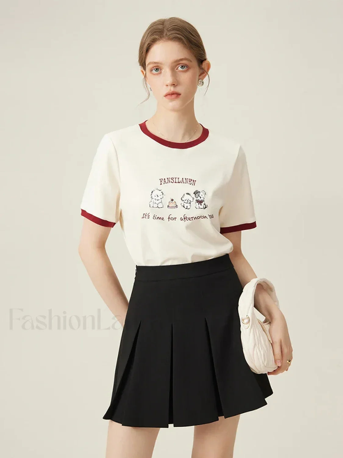 100% Cotton Inner Loose Spring T-Shirt