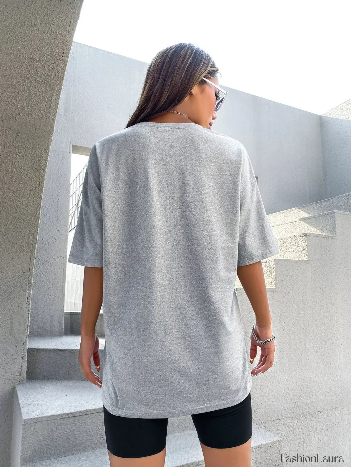 100% Cotton USA New York Letter Print T-Shirt