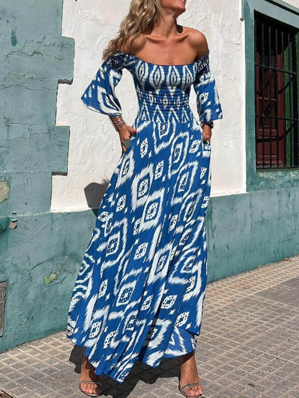 Off-the-Shoulder Maxi Dress