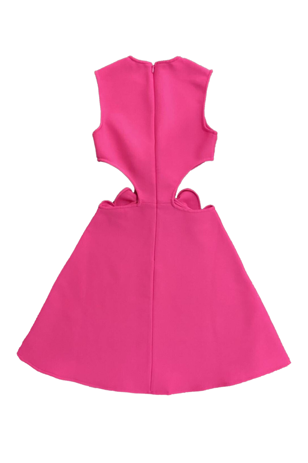 Sleeveless Cut Out Rosette Fit and Flare Mini Dress 5