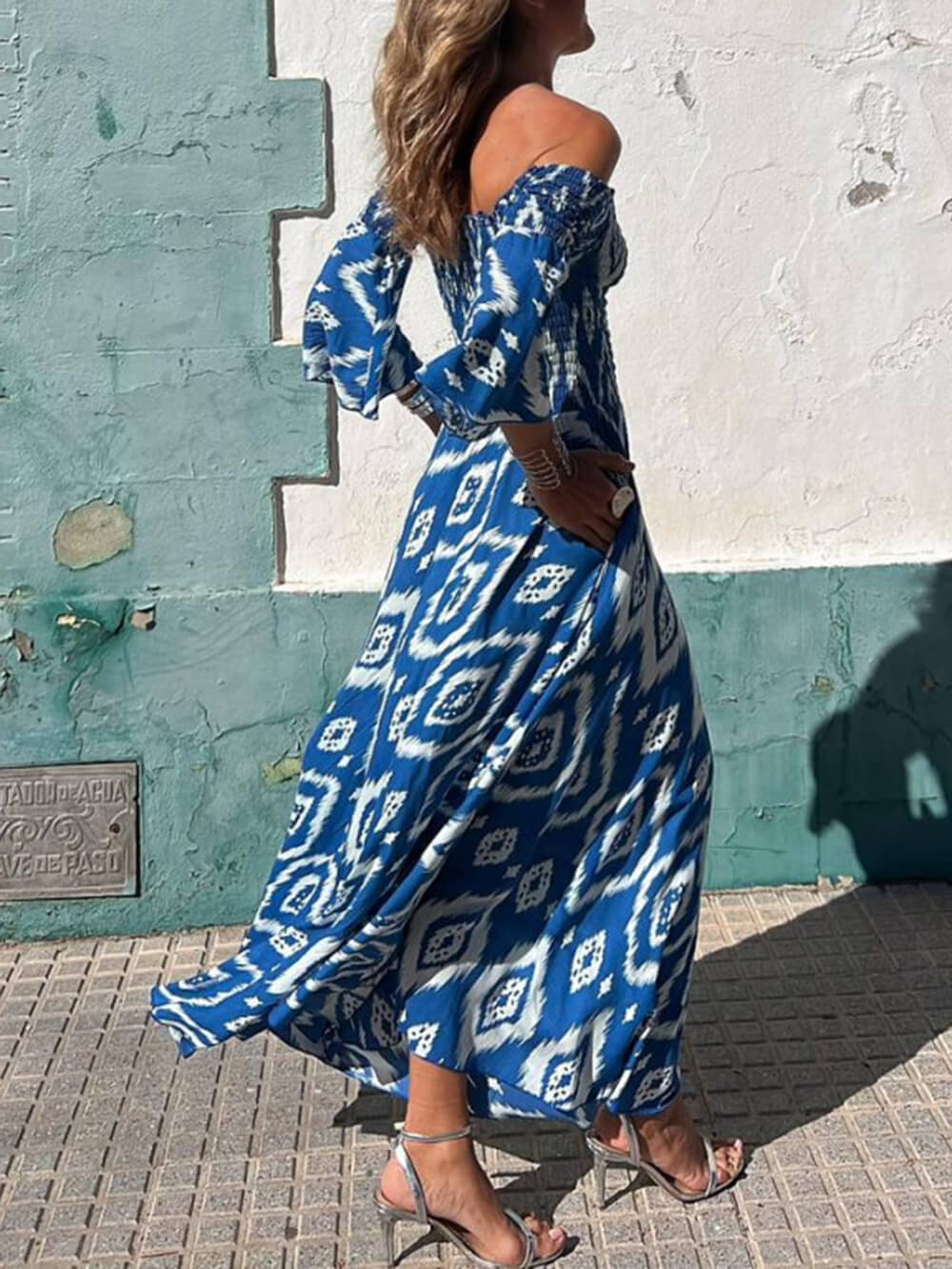 Off-the-Shoulder Maxi Dress