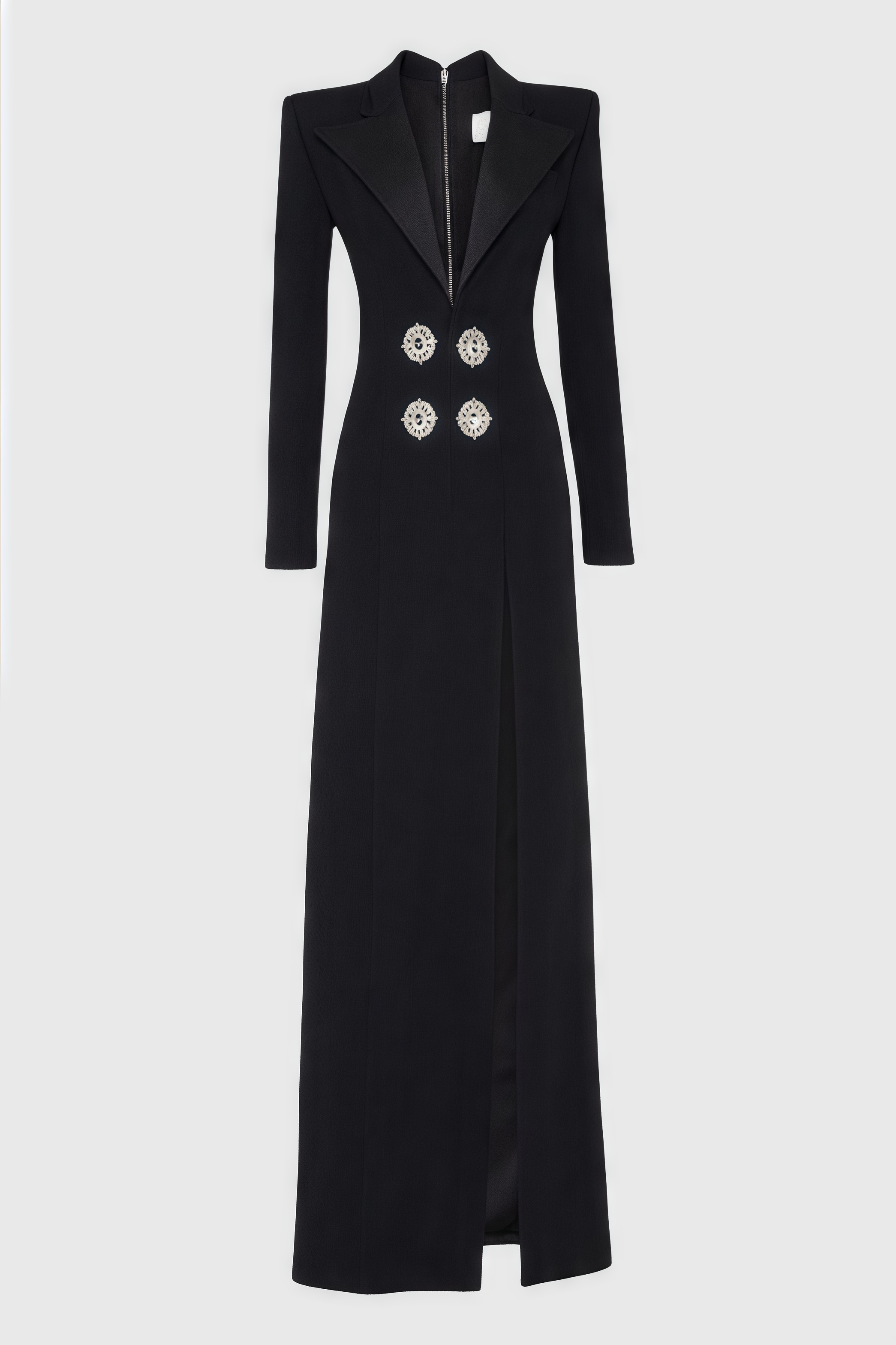 Vennan Crystal Embellished V-Neck Maxi Dress - View 3