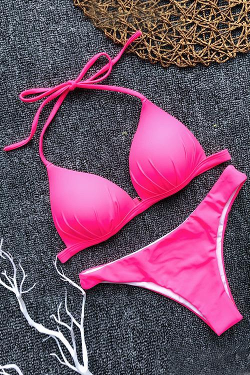 Solid Sexy Bikini Set