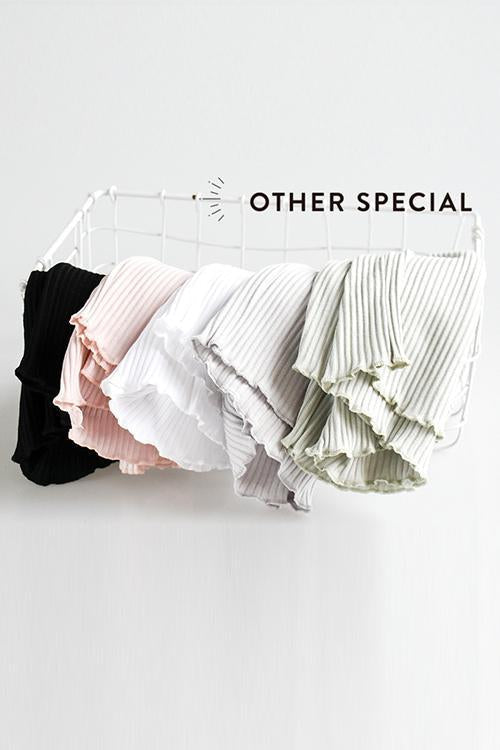 Solid Ruffles Shorts