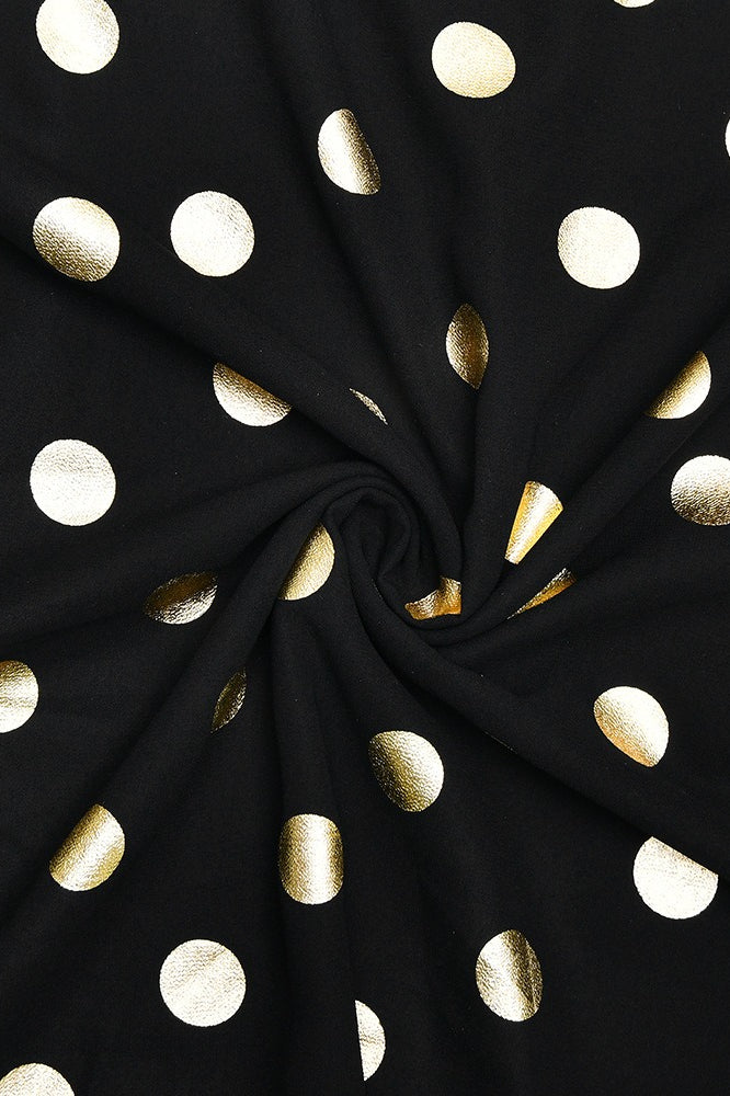 Graceful Polka Dot Backless Halter Maxi Dress