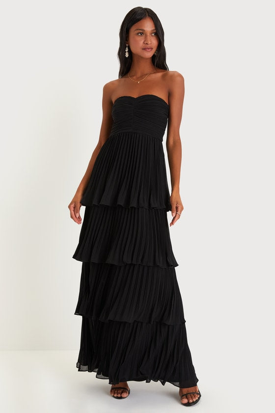 Valeria Boutique Strapless Maxi Dress Evening Wear Edit - View 5