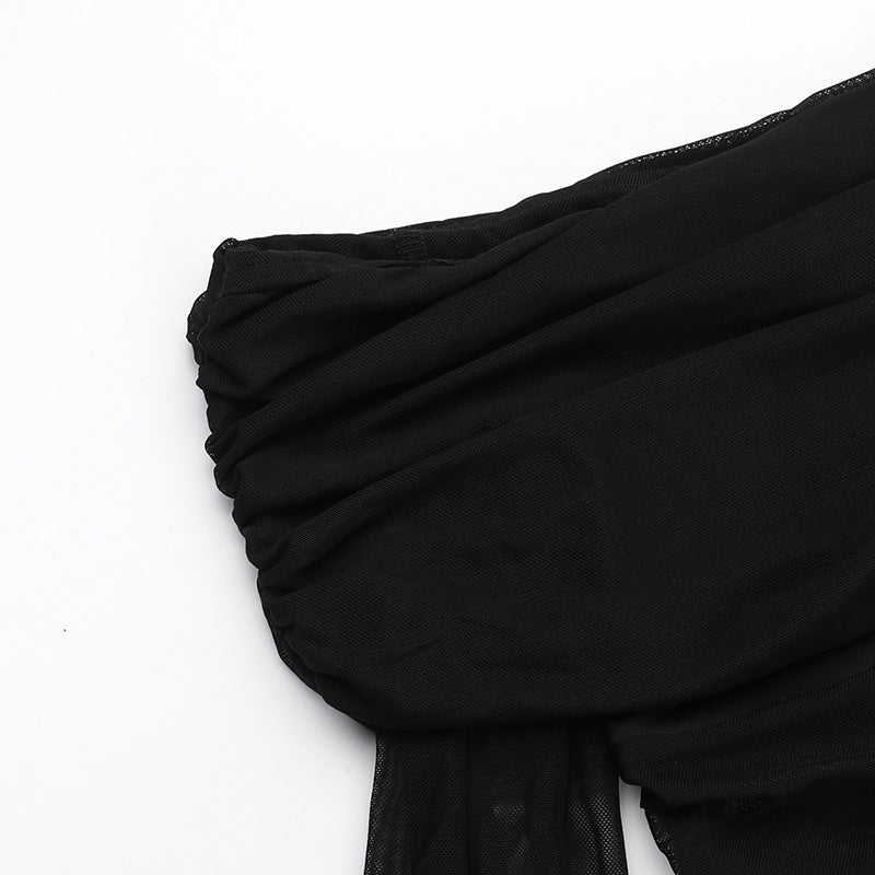 Alisha Off Shoulder Dress Black