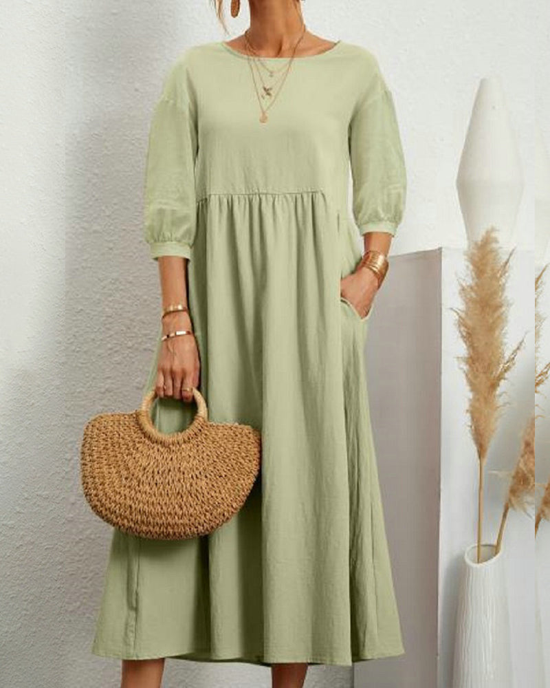 Noelia Long Dress For Dress with Relaxed Fit and Modern Casual Wear