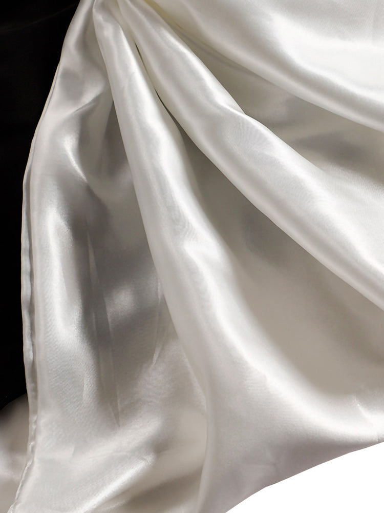 Bow Satin Off Shoulder Dress 6