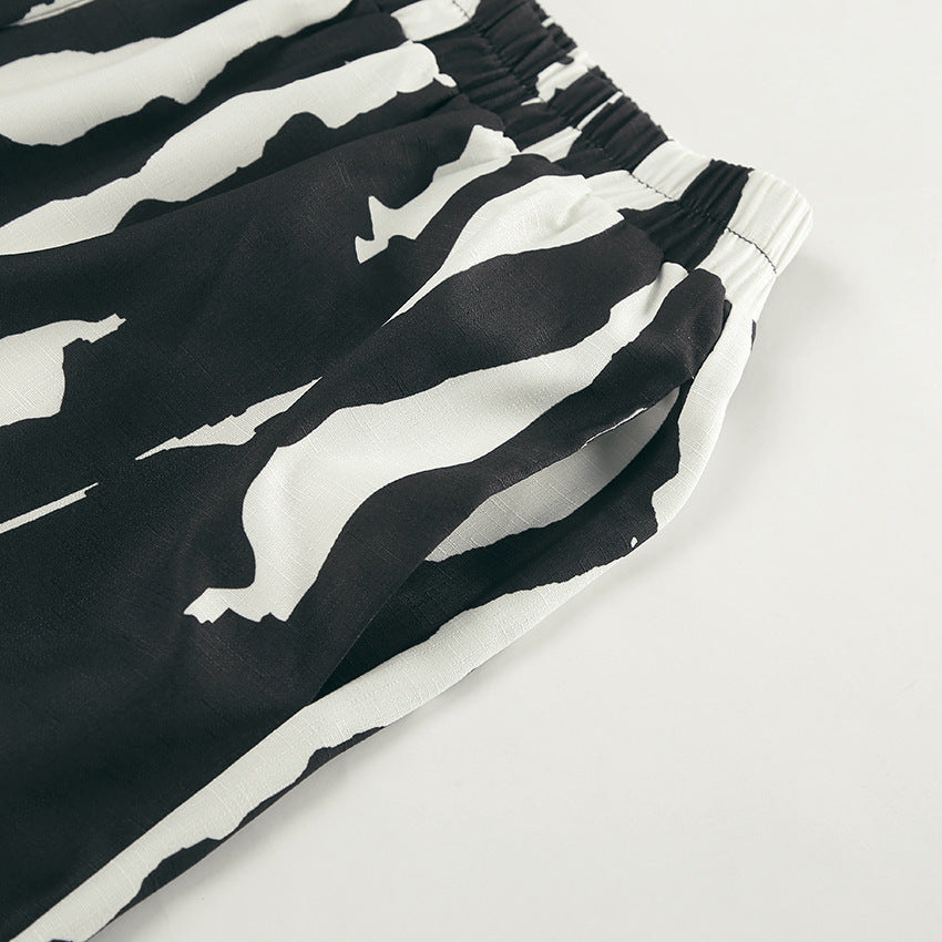 Bold Stripe Coord - Black